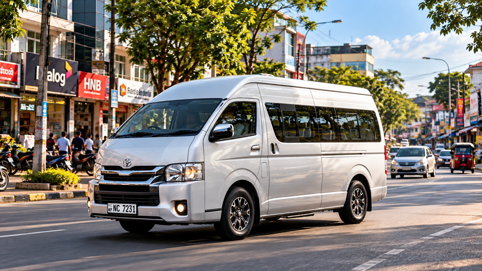 KDH vans — image supplied by Andriana Tours